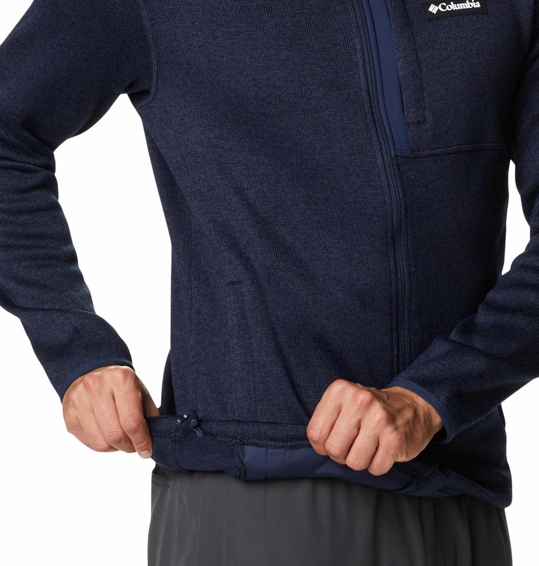 Columbia Men's Sweater Weather Full Zip, Collegiate Navy Heather, 5X Tall