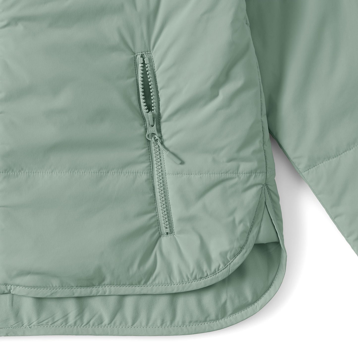 Lands' End Women's Tall WanderFree Insulated Jacket Small Lily Pad Green