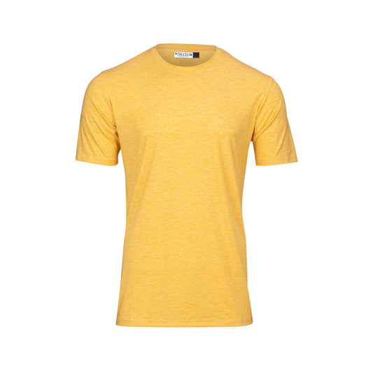 TallSlim Men's Tall Slim-Fit Short Sleeve Crewneck T-Shirt - Extra Long, Slim Fit, Preshrunk Easy Care, Yellow, X-Large