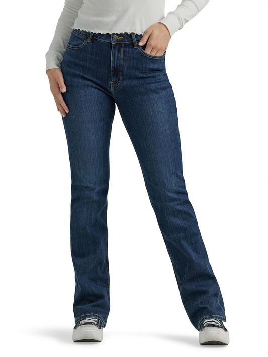 Wrangler Womens High Rise Bold Boot Jeans, Stockton, 8 1 US