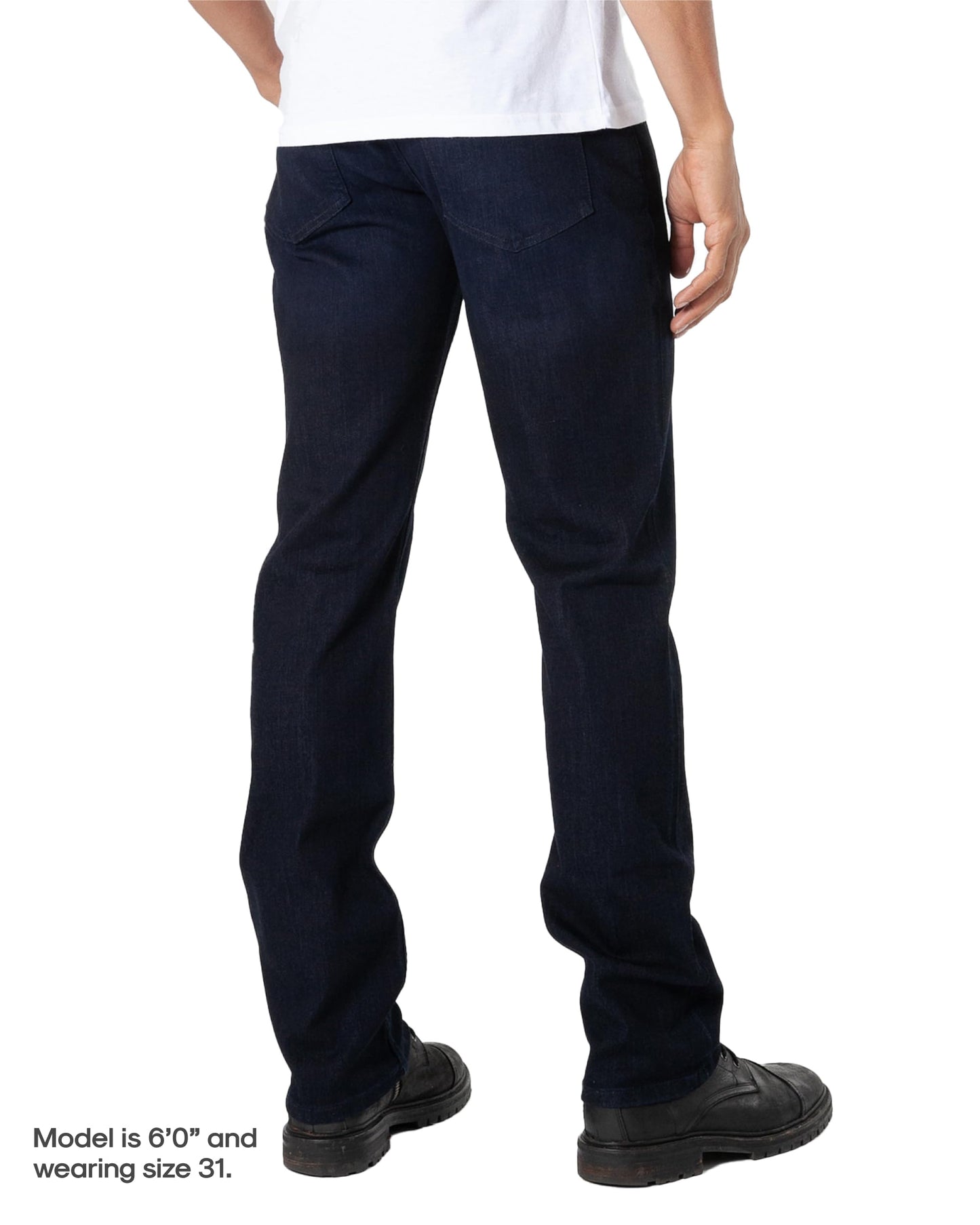 True Classic Mens Jeans – Stretch Jeans for Men, Straight Fit Men’s Stretch Jean, Straight Leg, High-Stretch - Indigo, 31W X 36L