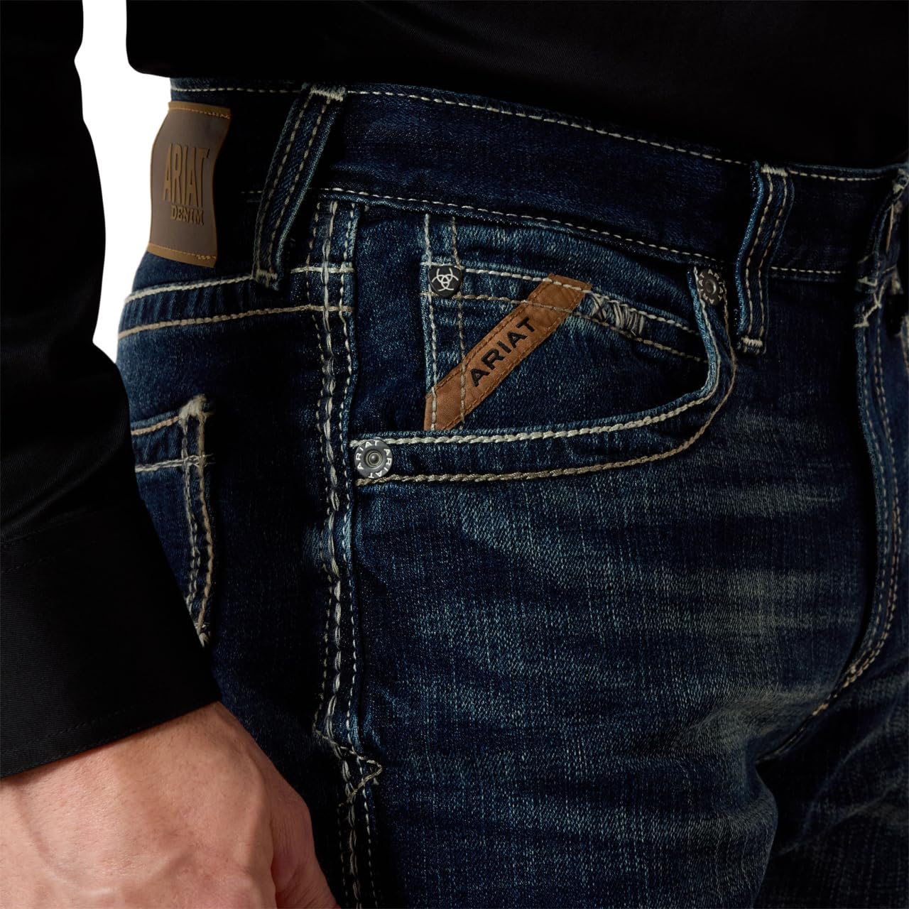 ARIAT mens M4 Low Rise Boot Cut Jean, Turnout, 33W x 38L US