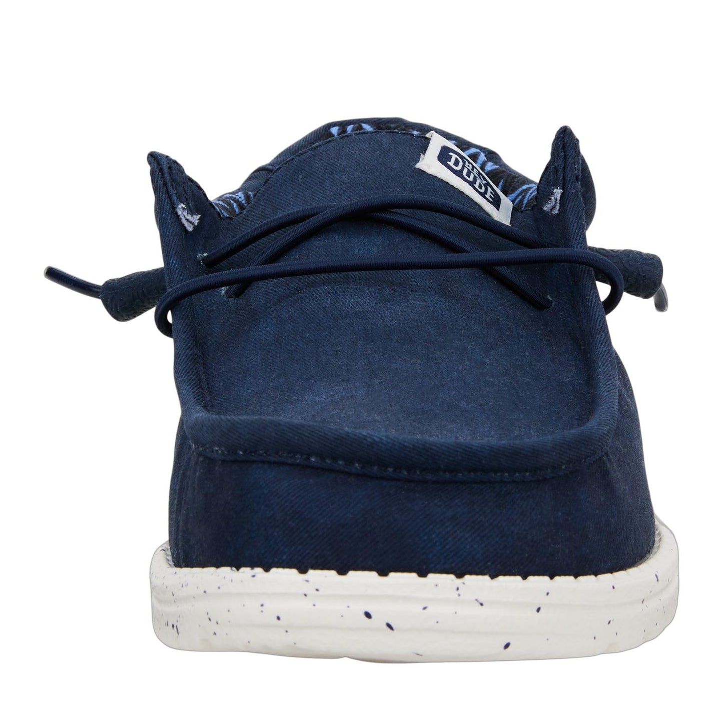 HEYDUDE Men's Wally Stretch Canvas Navy Size 15 | Men's Shoes | Men Slip-on Loafers | Comfortable & Light-Weight