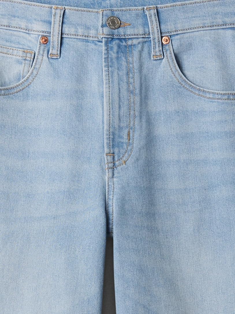GAP Womens High Rise Wide Leg Jeans Light Wash Maize 26