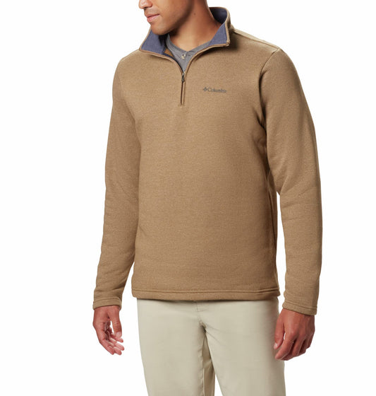 Columbia Men's Big-Tall Great Hart Mountain™ III Big & Tall Half Zip Sweater, -delta heather, XLT