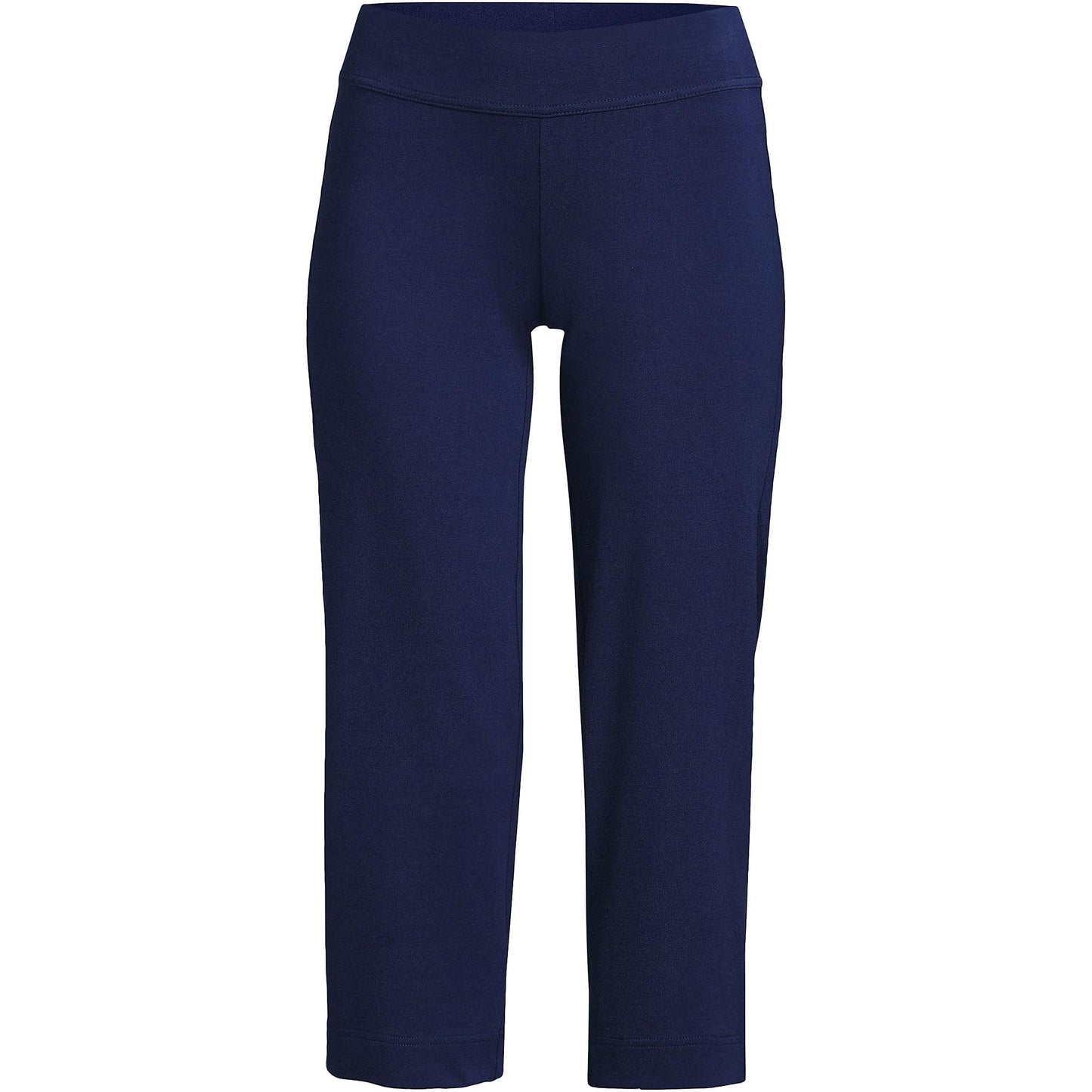 Lands' End Womens Starfish Crop Pants Deep Sea Navy Tall Small