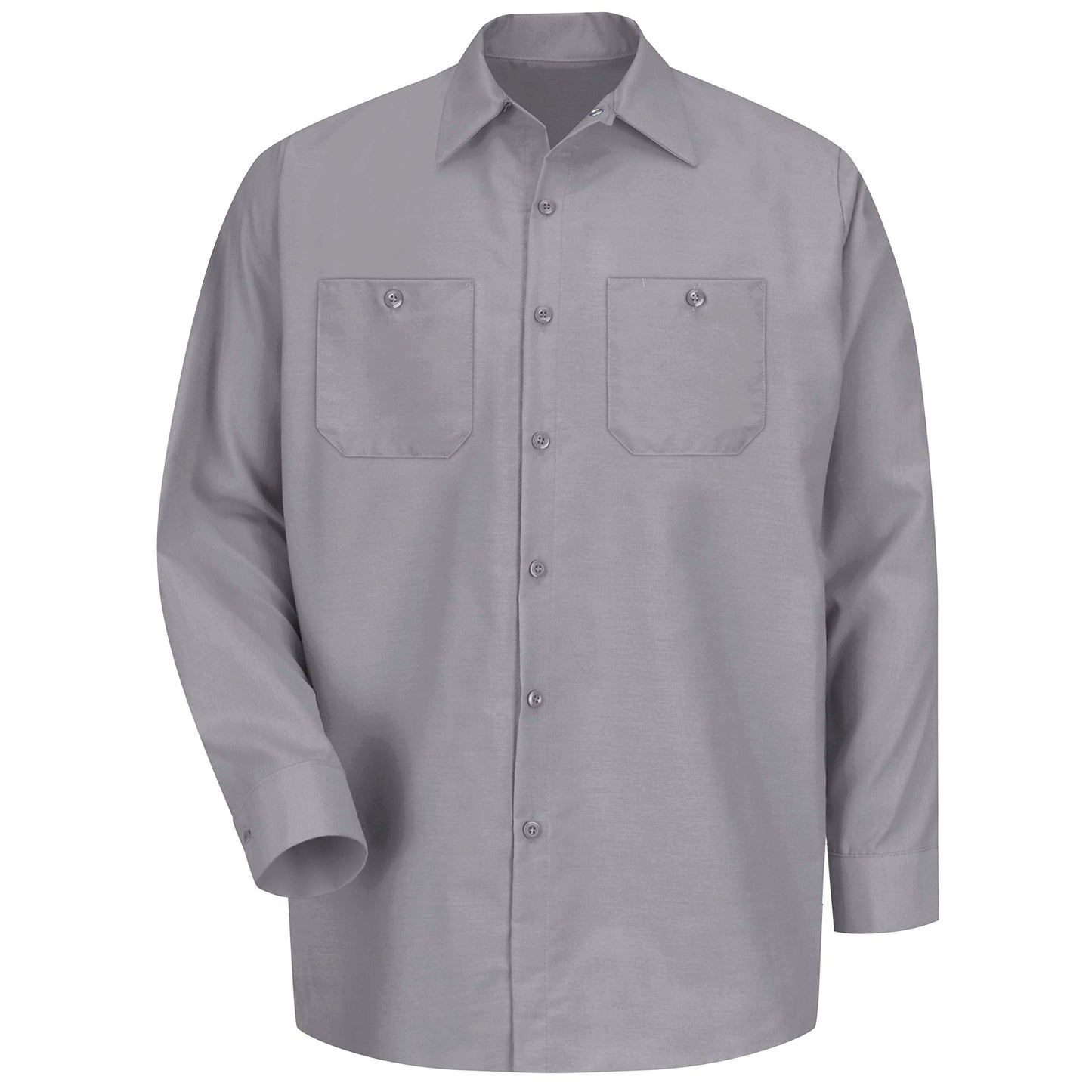 Red Kap mens Industrial Shirt, Regular Fit, Long Sleeve Work Utility Button Down Shirt, Silver Grey, XX-Large Tall US