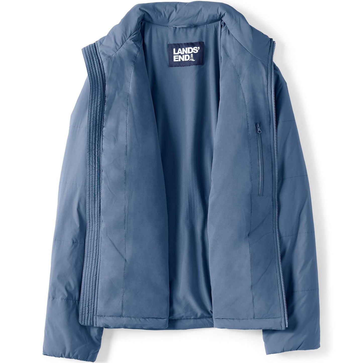 Lands' End Men's Tall WanderFree Insulated Jacket Large-Tall, Light Indigo Blue