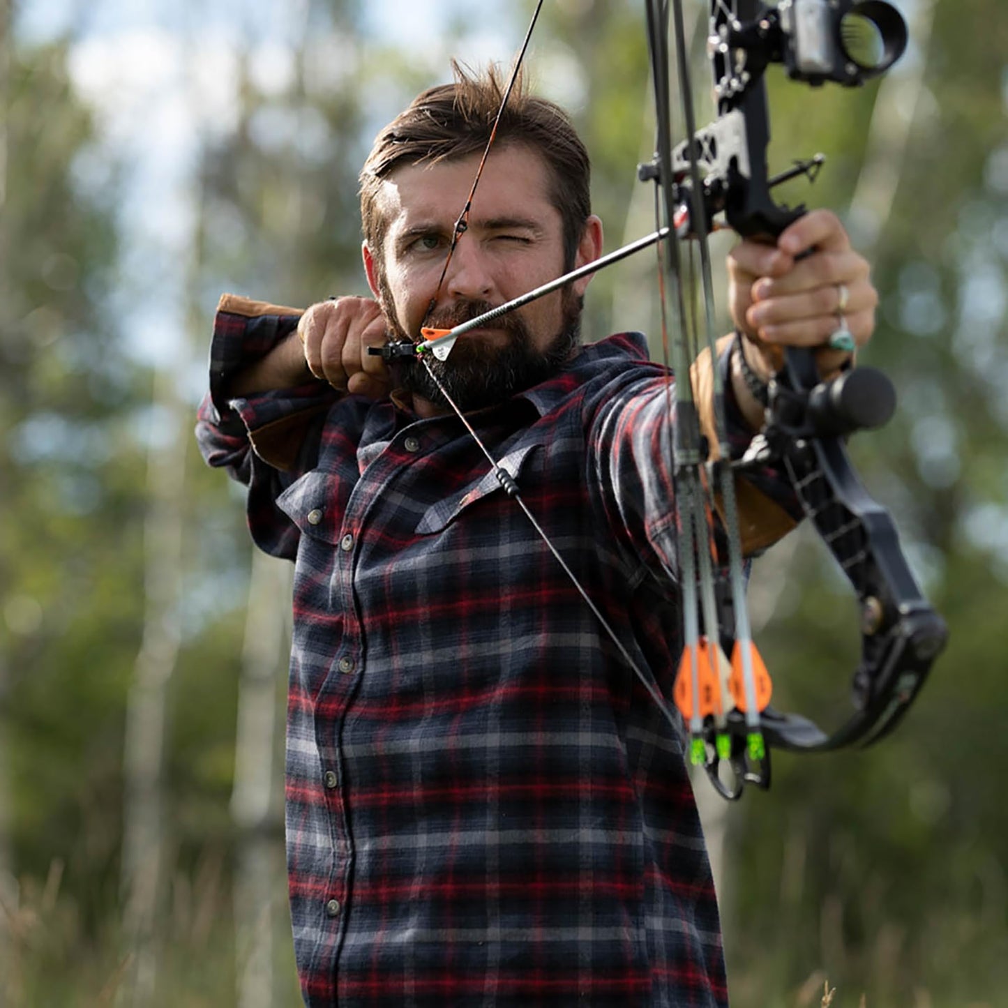 Legendary Whitetails Men's Big Flannel Shirt Long Sleeve Button Down Relaxed Fit, Jazzy Barn Side Plaid, Large Tall