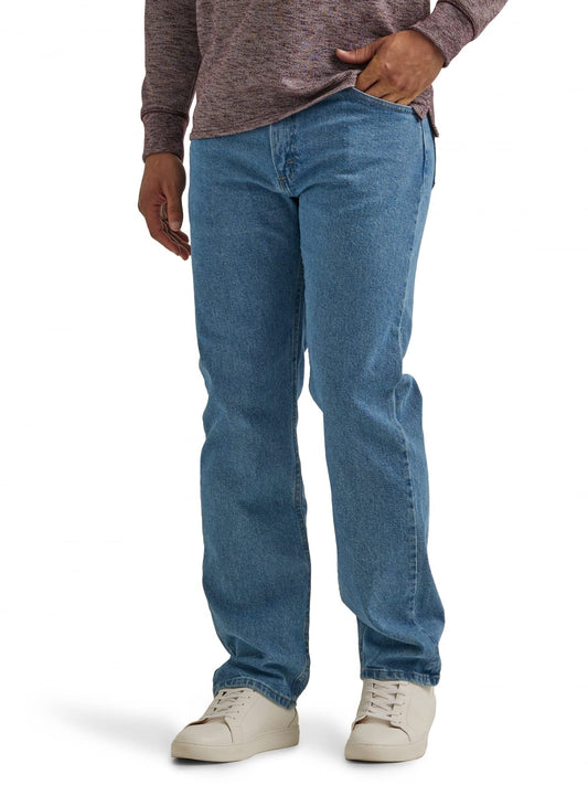Wrangler Authentics Men's Classic 5-Pocket Regular Fit Jean, Light Stonewash Flex, 32W X 36L