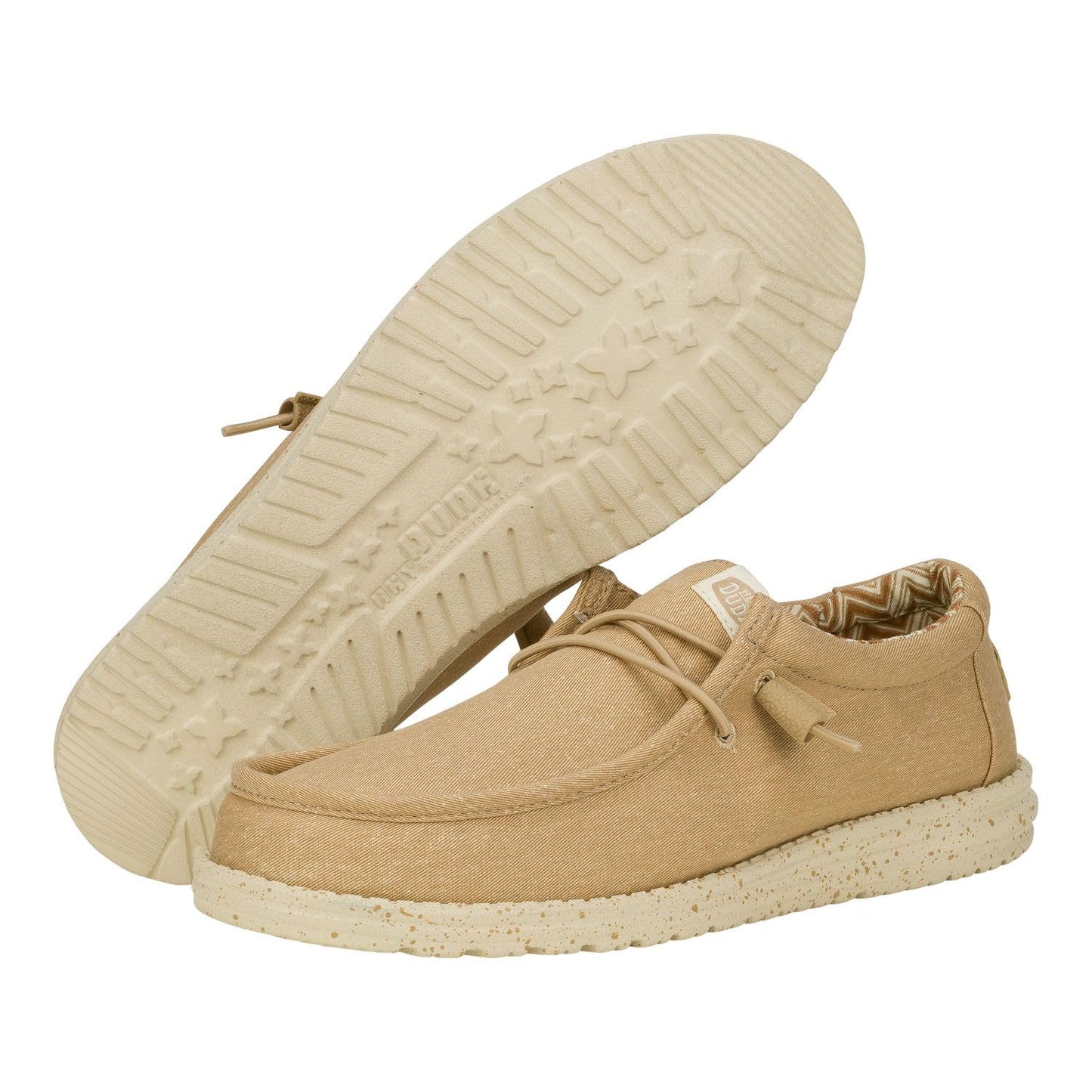 HEYDUDE Men's Wally Stretch Canvas Tan