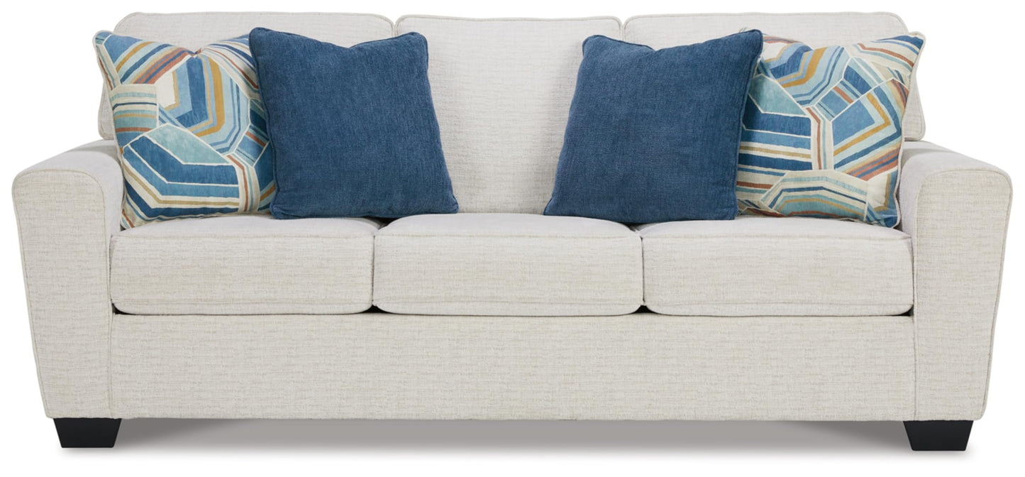 Signature Design by Ashley Cashton Casual Sofa for Living Room, White