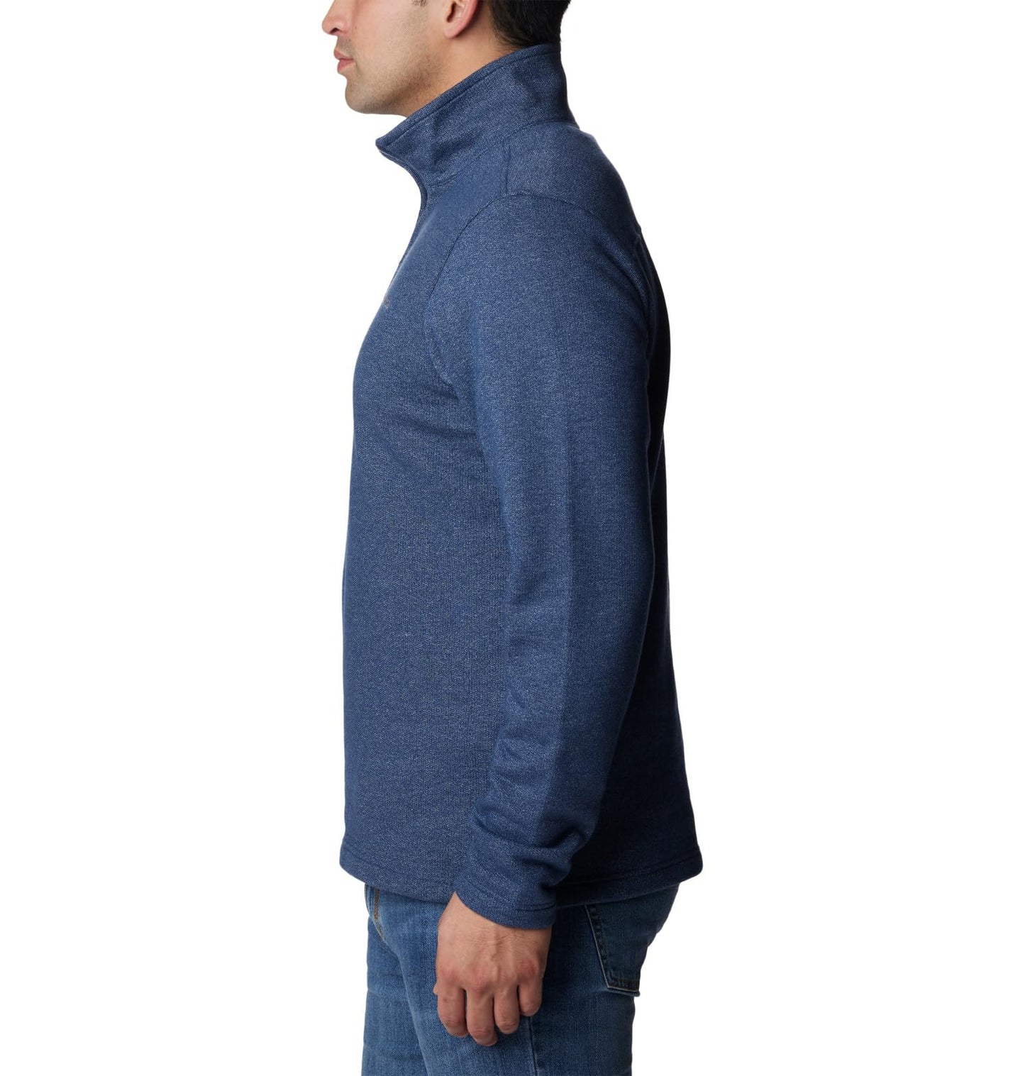 Columbia Men's Great Hart Mountain III Half Zip, Dark Mountain Heather, 2X Tall