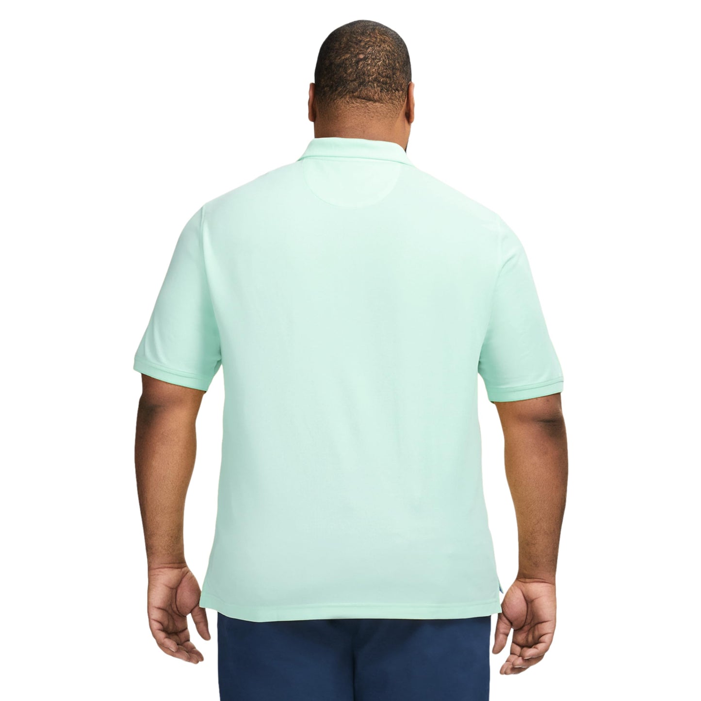 IZOD Men's Big and Tall Advantage Performance Short Sleeve Polo Shirt, Birds Egg Green, Large Tall
