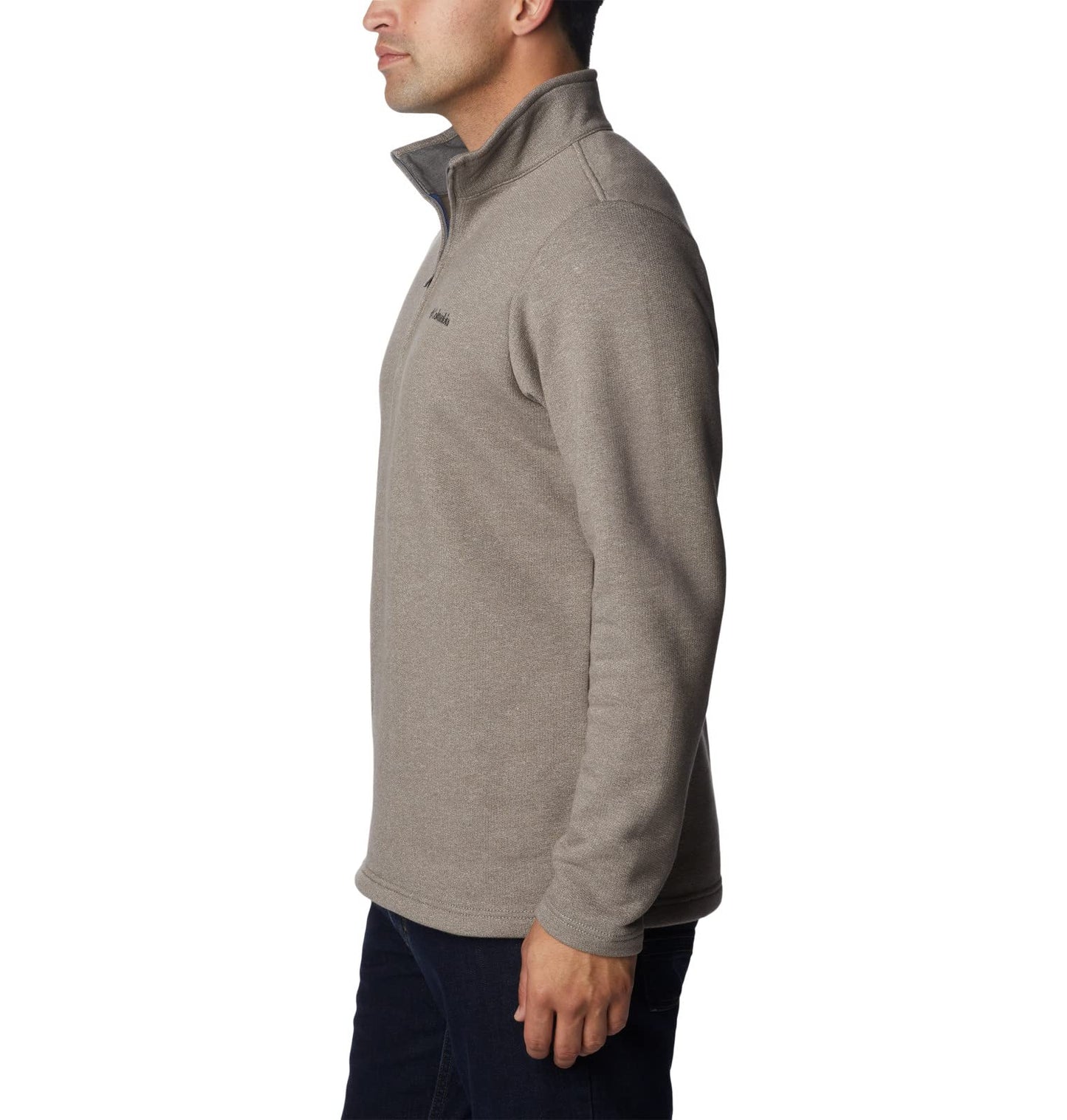 Columbia Men's Great Hart Mountain III Half Zip, Boulder Heather, 4X Tall