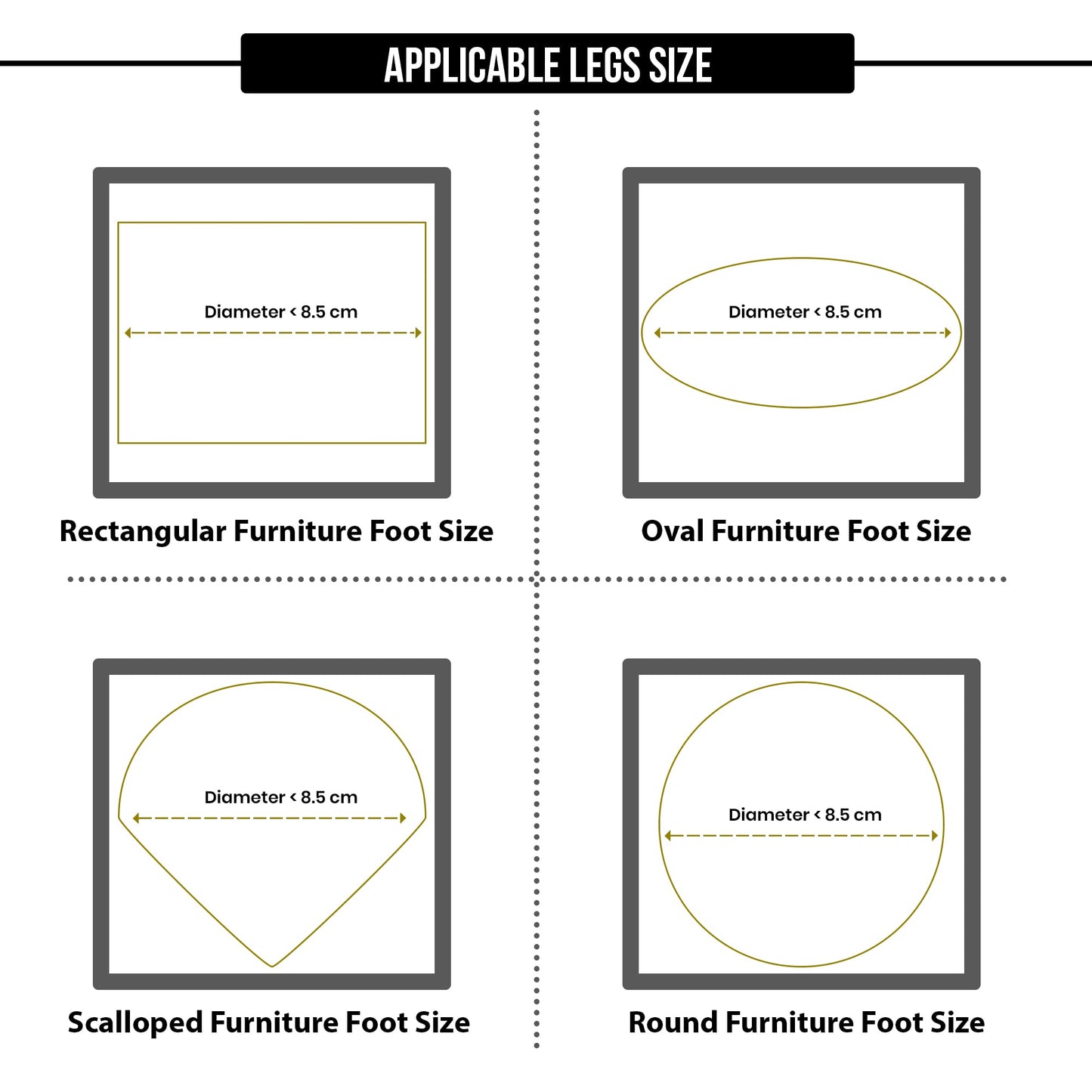 Utopia Bedding Bed Risers 2 Inch - Pack of 8 - Adjustable Furniture Risers 2 & 4 inch - Anti Slip Foam & Rubber Pad - Stackable Bed Lifts Risers Heavy Duty for Sofa, Bed, Table, Couch & Chair (White)