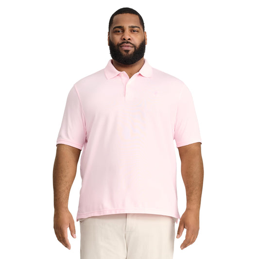 IZOD Men’s Big-and-Tall Advantage Performance Short-Sleeve Solid Polo Shirt, Fairy Tale, 4X-Large