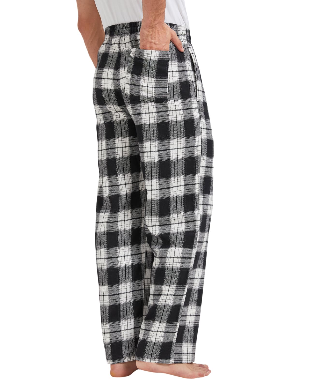 TTZ 34/36 Inseam Mens Tall Pajama Pants 100% Cotton Pj Lounge Sleep Pants for Tall Men-2XLT