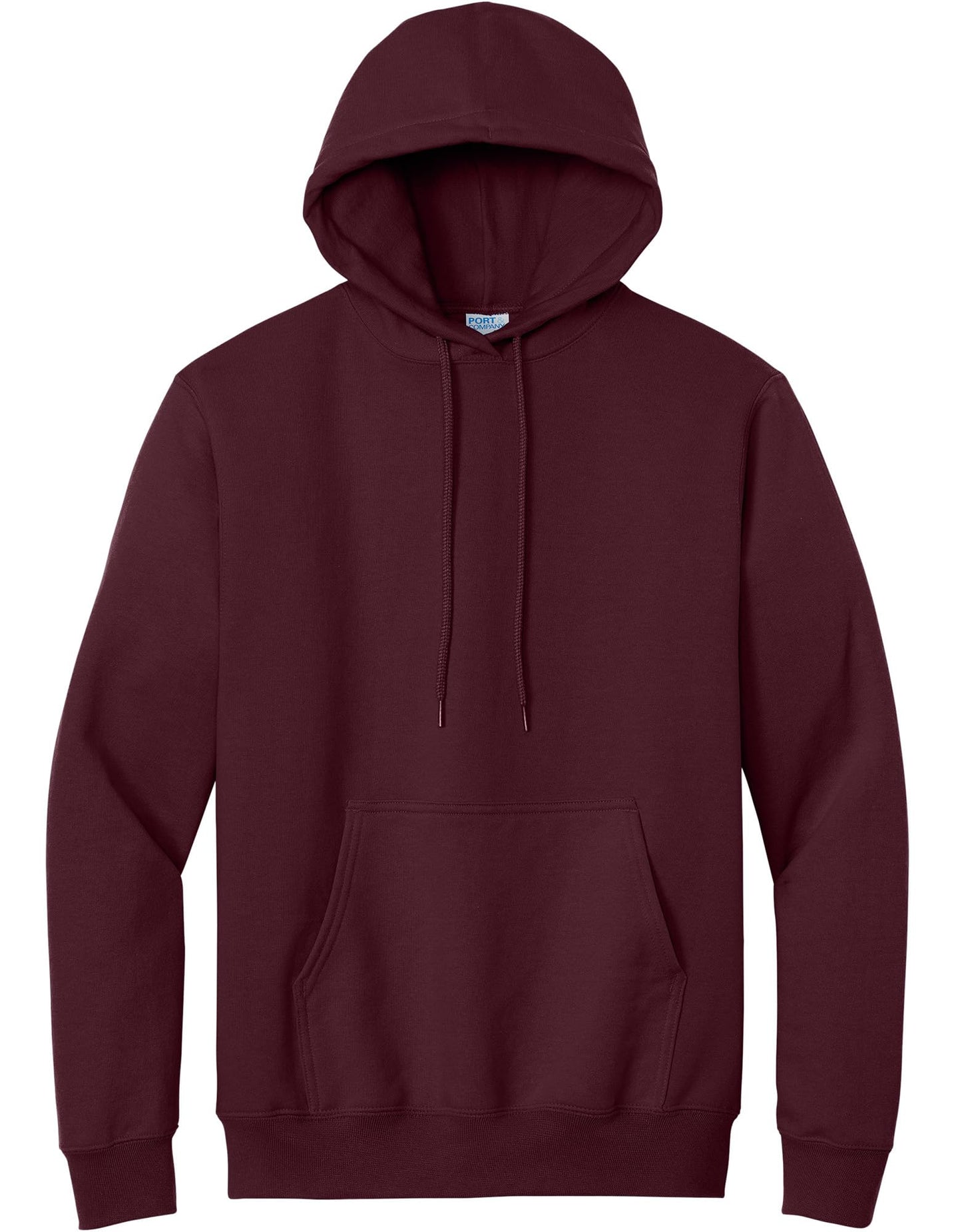 Port & Co TALL Essential Fleece Pullover Hooded Sweatshirt-PC90HT-XLT-Maroon
