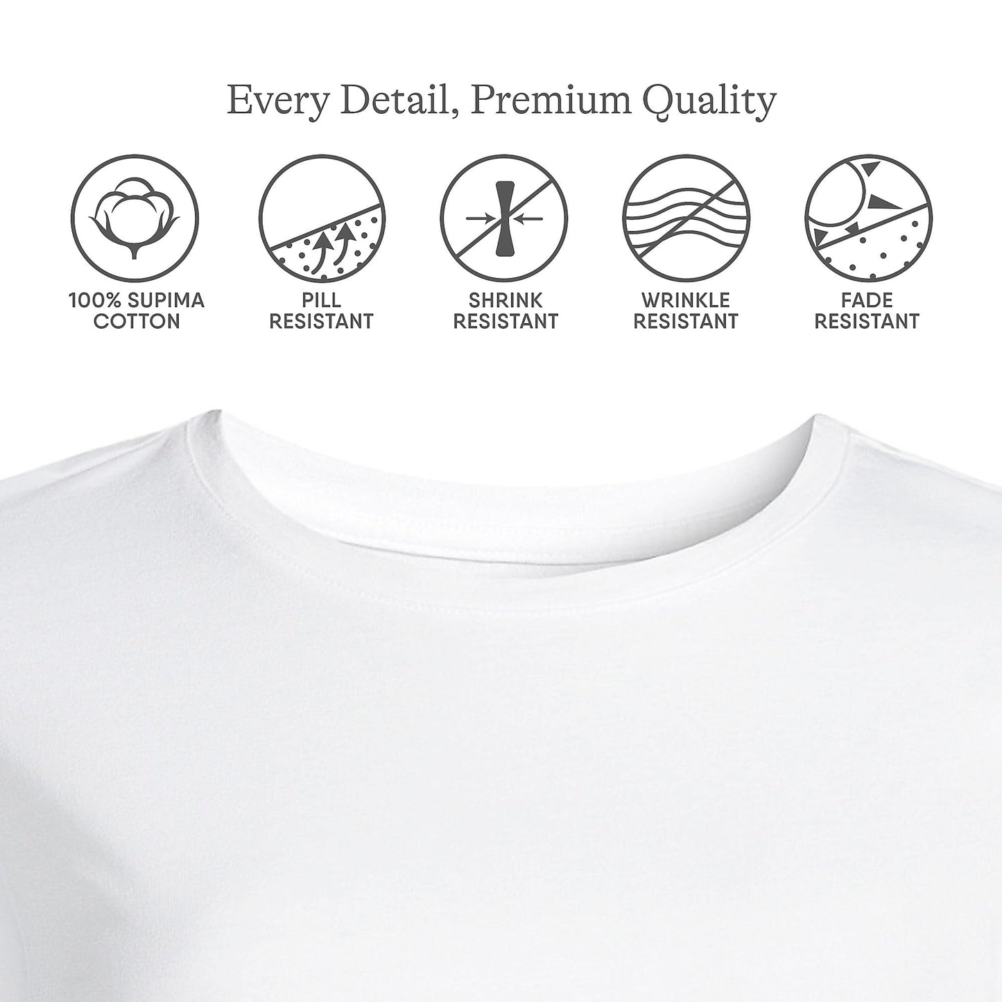 Lands' End Womens Long Sleeve Relaxed Supima Cotton Crew Neck T Shirt White Tall Small