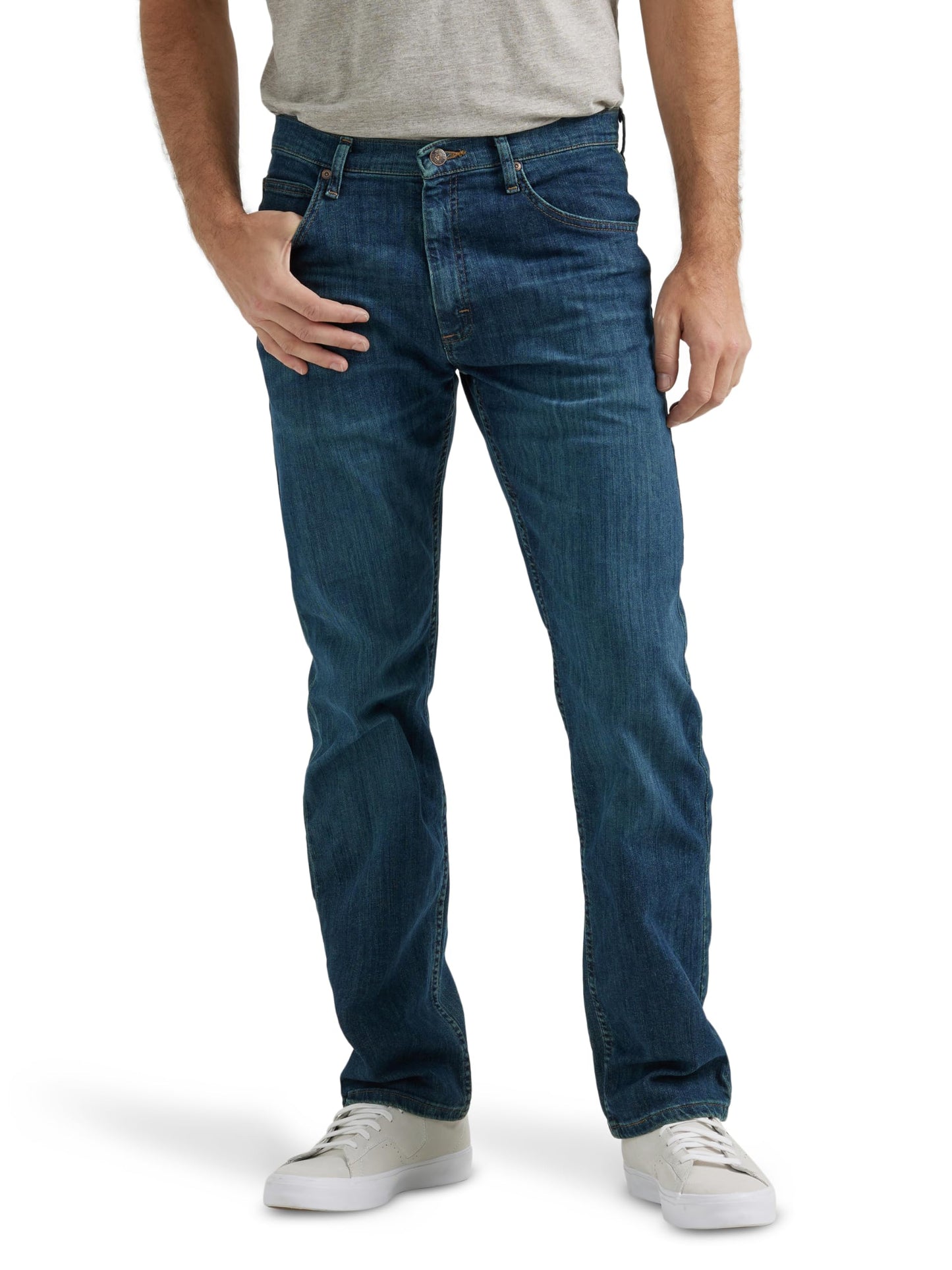 Wrangler Authentics Men's Classic 5-Pocket Regular Fit Jean, Twilight Flex, 36W x 36L