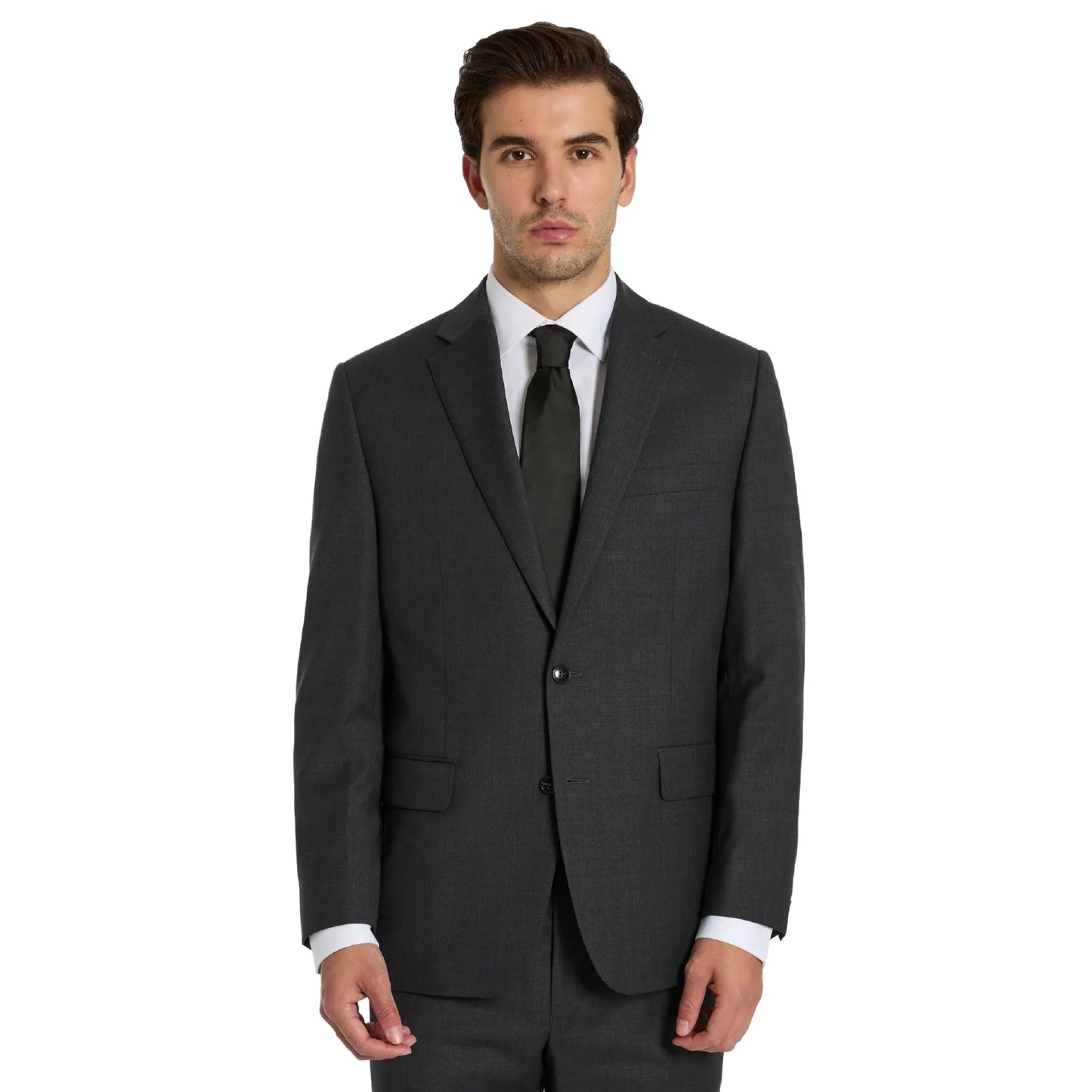 Michael Kors Grey Plain Classic Sport Coats|Grey, 44XL