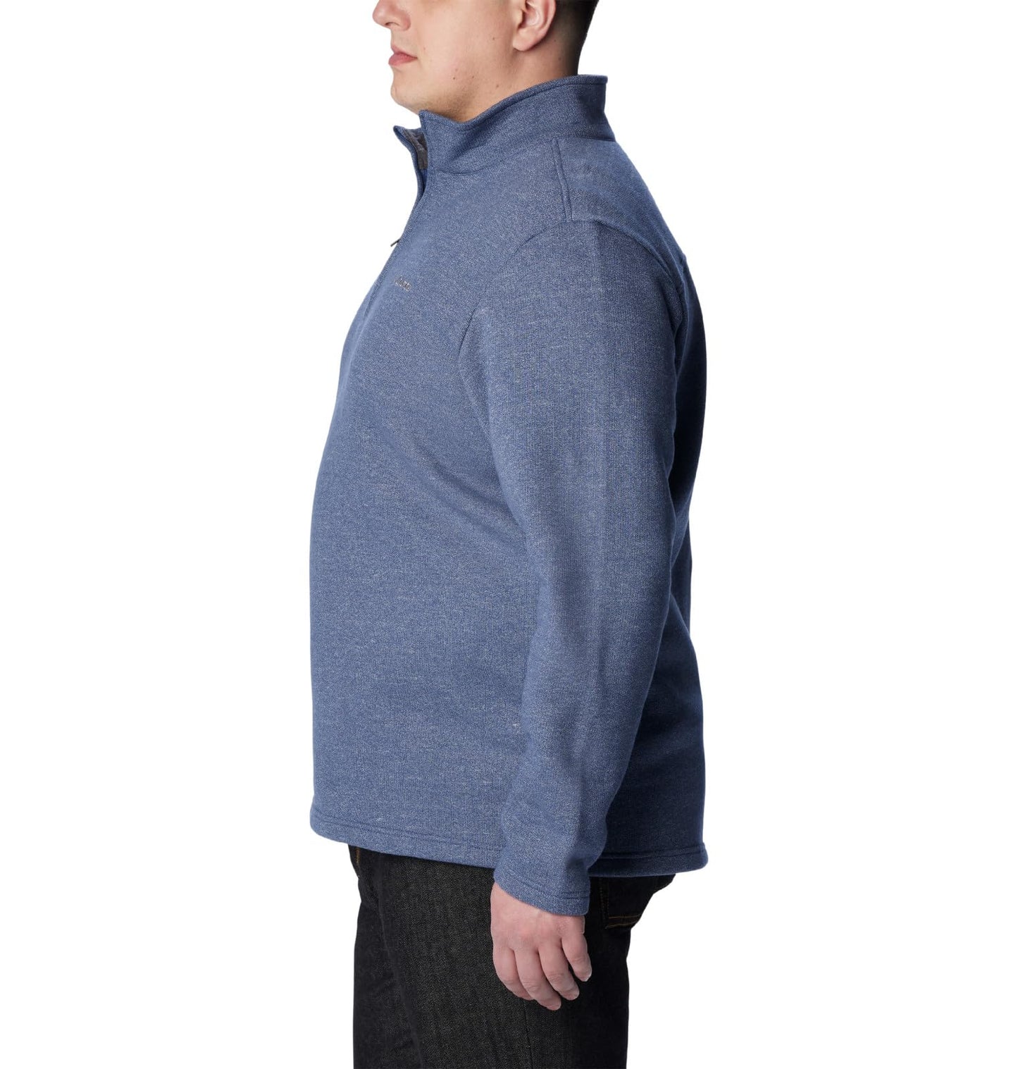 Columbia Men's Great Hart Mountain III Half Zip, Dark Mountain Heather, 3X Tall