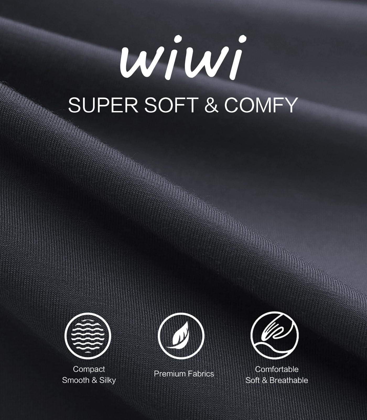 WiWi Bamboo Viscose Pajama Pants for Men Tall Sleep Bottoms Big Warm Long Pj Lightweight Lounge Sweatpants S-XXL, Charcoal, Small