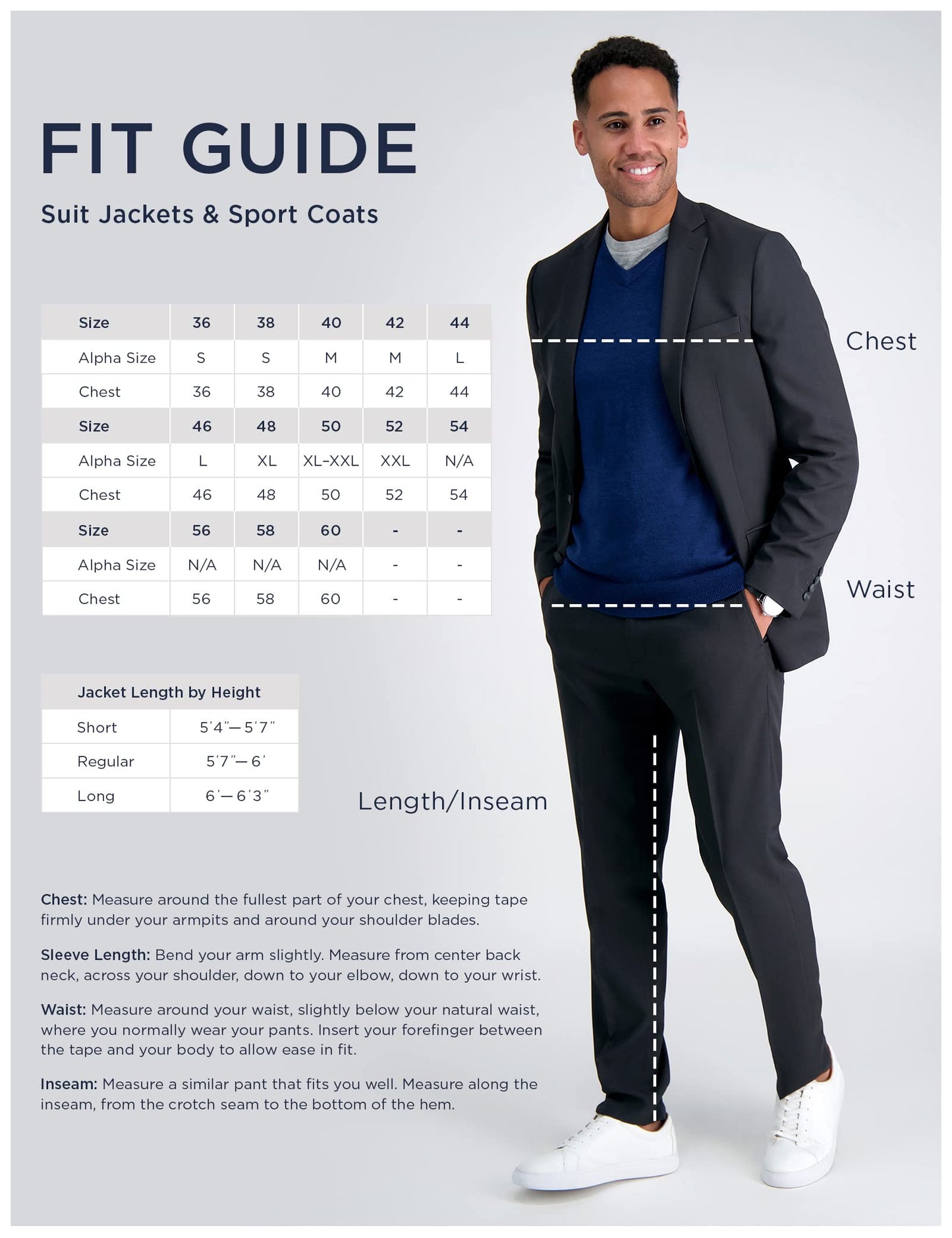 Haggar Mens Classic Fit Subtle Pattern Separates - Pants & Regular And Big Tall Sizes Business Suit Jacket, Dark Grey Weave Print- Jacket, 48 Tall US