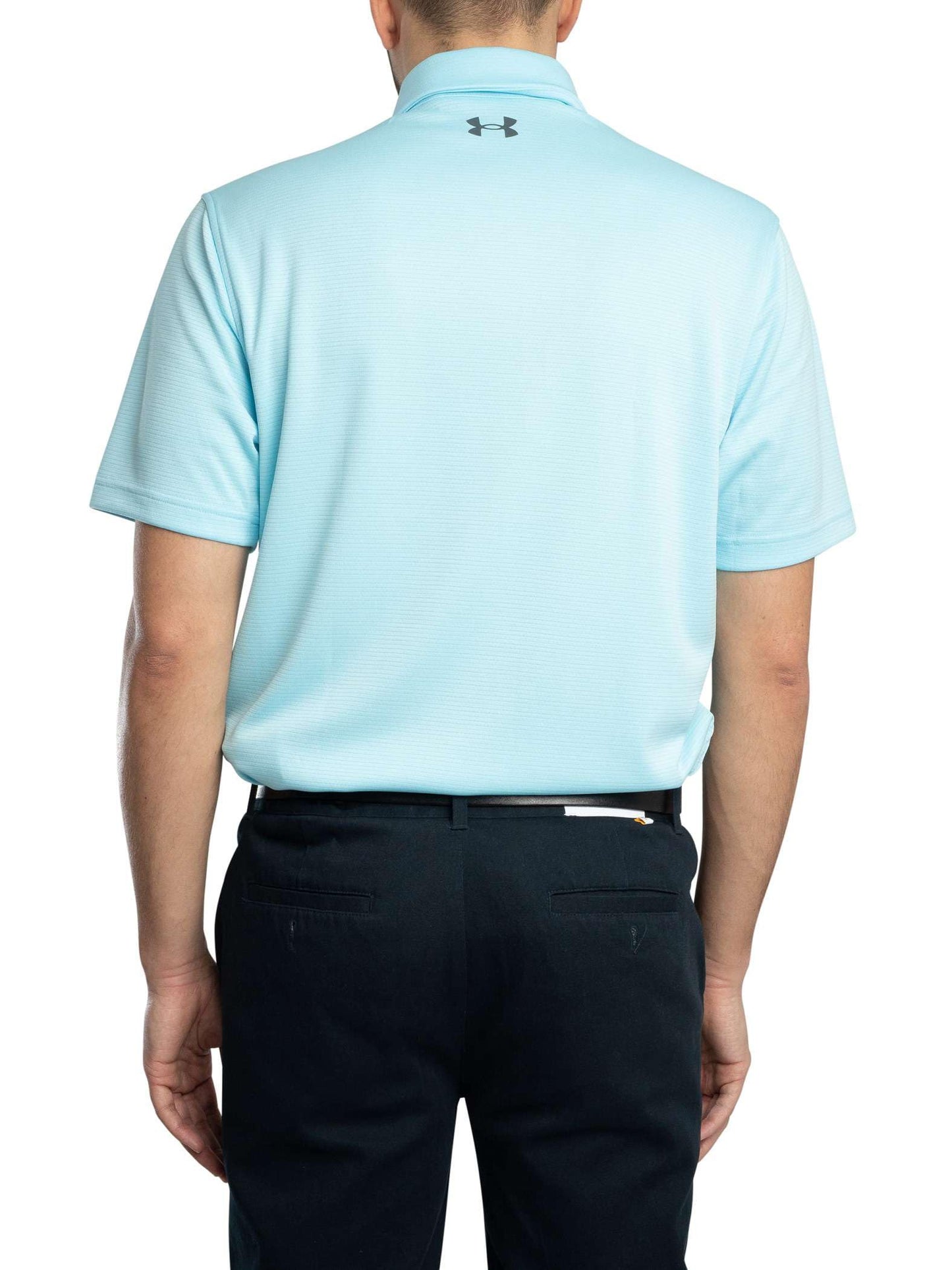 Under Armour Men's Tech Golf Polo, (494) Stream / / Pitch Gray, Large Tall