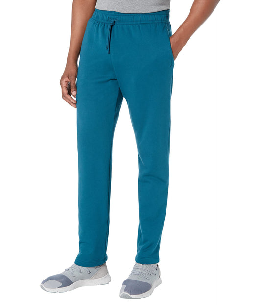 Under Armour Mens Rival Fleece Pants, (716) Tourmaline Teal / / Onyx White, 3X-Large Tall