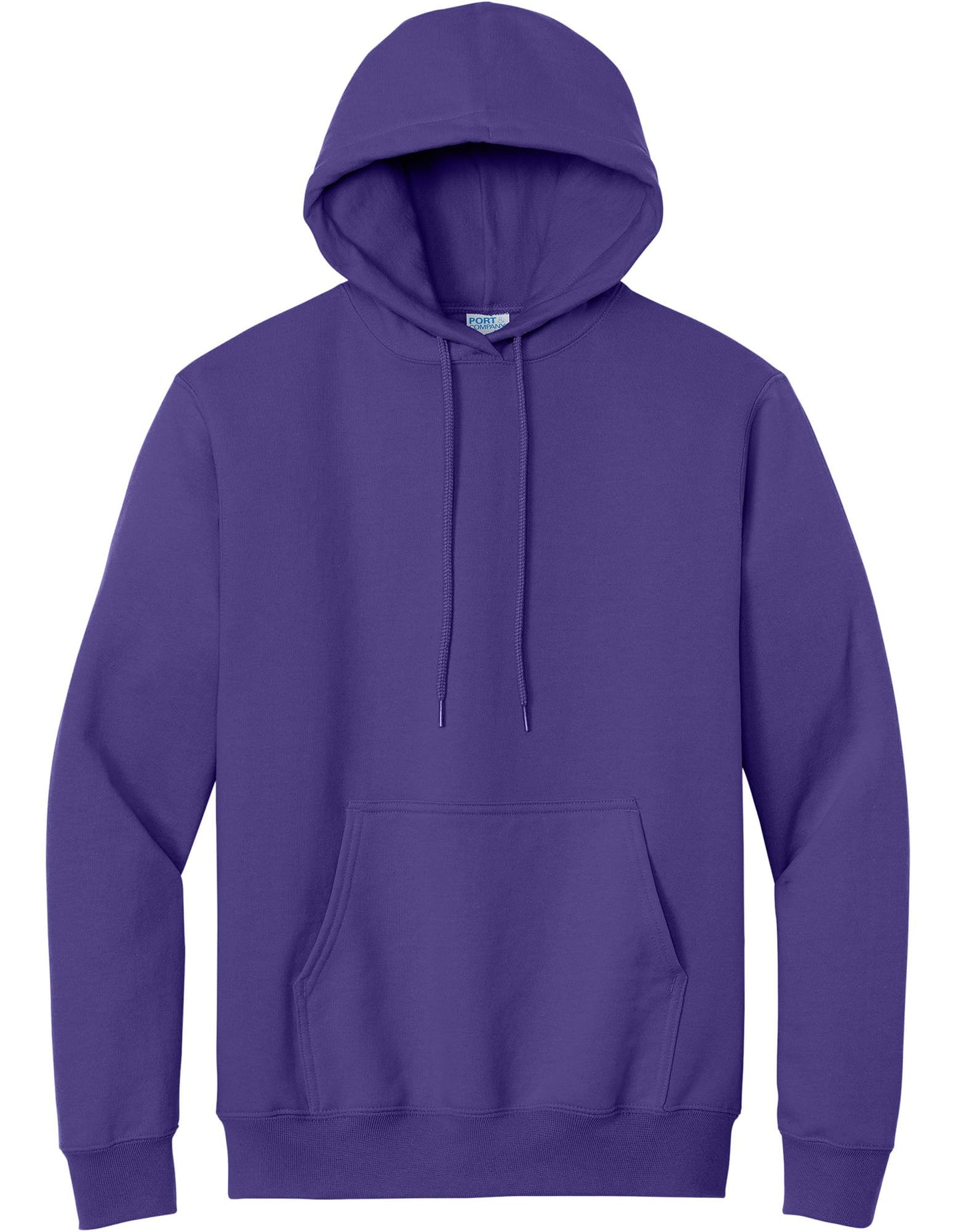 Port & Company Tall Fleece Pullover Hooded Sweatshirt Purple 2XL Tall