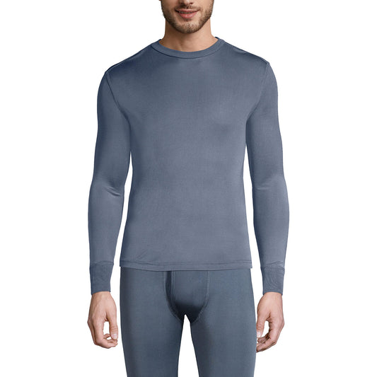 Lands' End Mens Silk Interlock Crew Shale Tall XX-Large