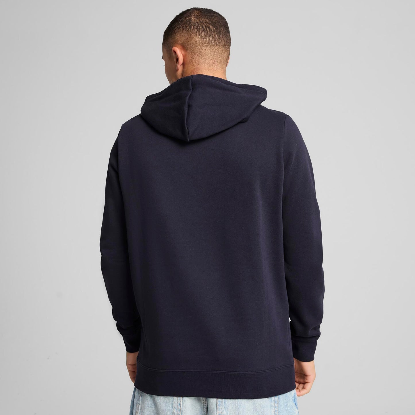 PUMA Men's Tall Size Essentials Small Logo Fleece Hoodie, New Navy AH25 - 3XLT