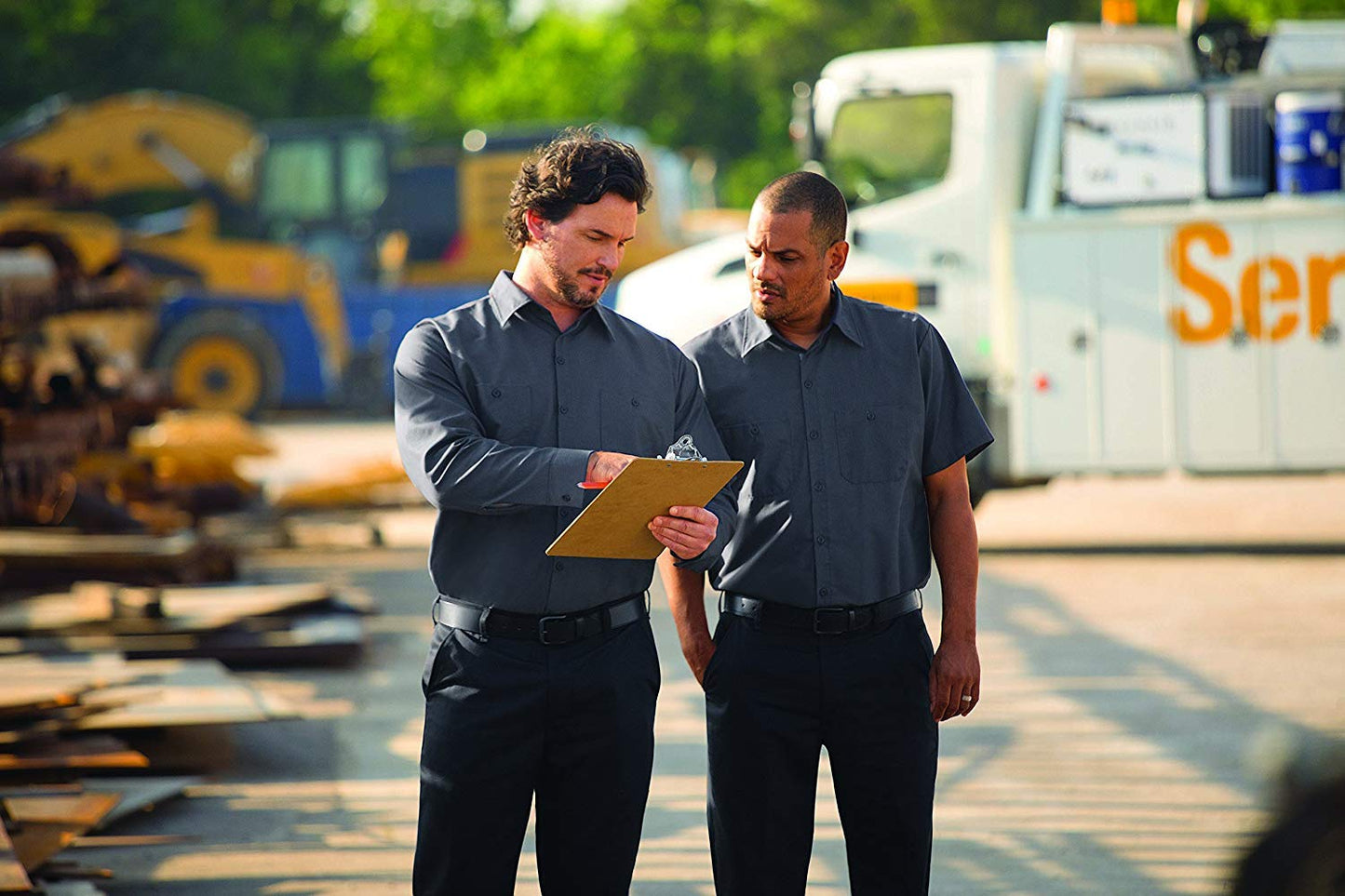 Red Kap mens Industrial Shirt, Regular Fit, Long Sleeve Work Utility Button Down Shirt, Navy, XX-Large Tall US