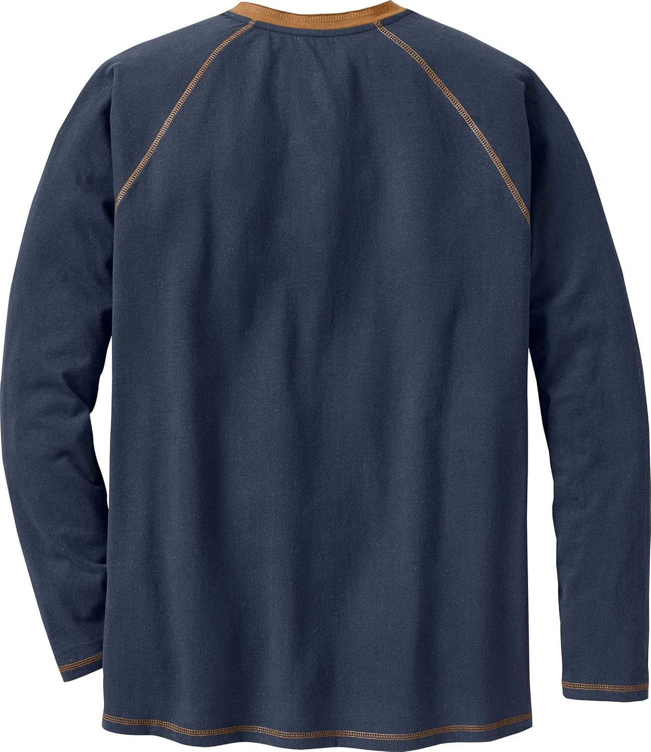 Legendary Whitetails Men's Size Long Sleeve Henley Shirt Button Up Casual Fit 100% Cotton, Navy, Large Tall