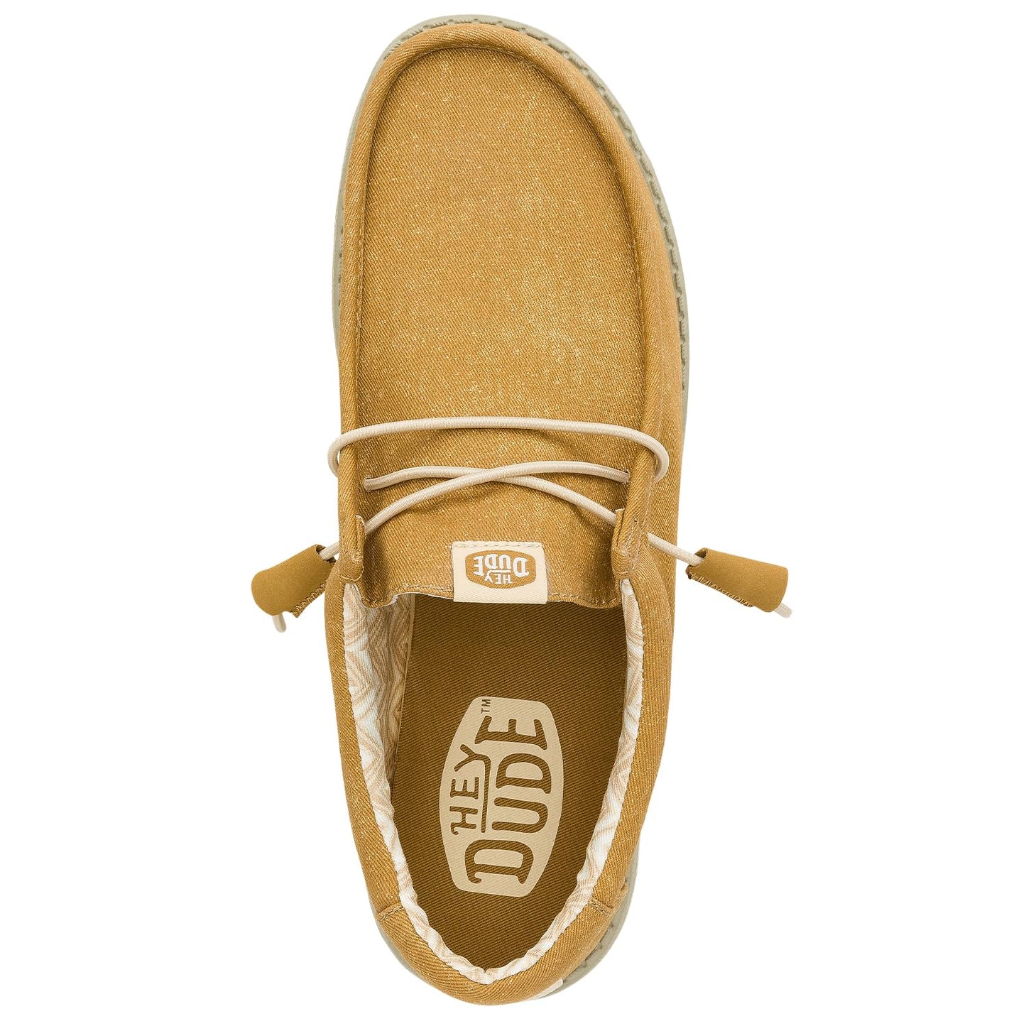 HEYDUDE Wally Stretch Canvas Cumin Brown/Stone Grey Size 14, Men’s Shoes, Men's Slip-on Loafers, Comfortable & Light-Weight
