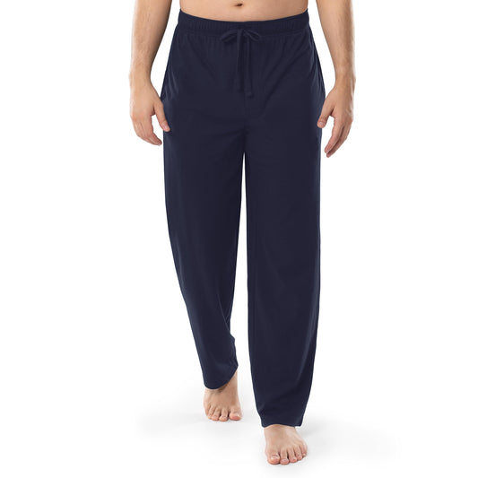 IZOD Men's Jersey Knit Sleep Pant, Navy, 2X Tall