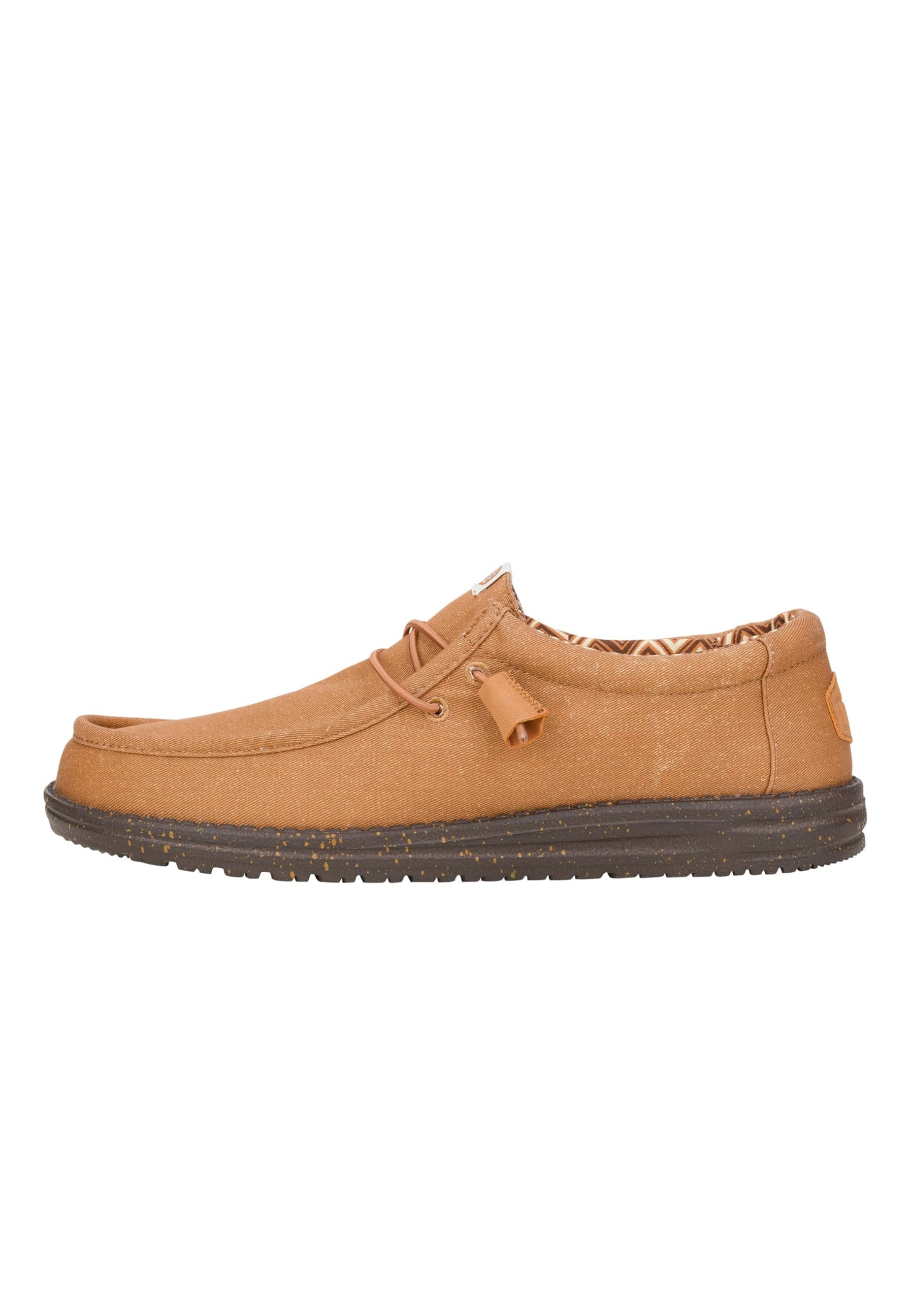 HEYDUDE Wally Stretch Canvas Nut Size 14, Men’s Shoes, Men's Slip-on Loafers, Comfortable & Light-Weight