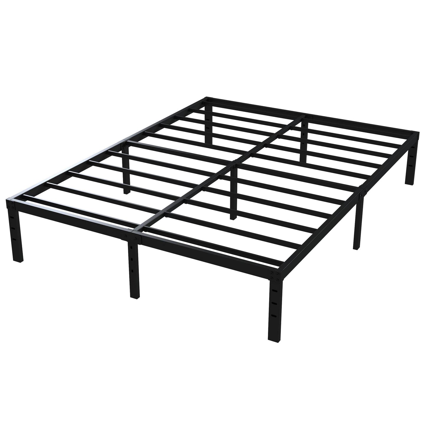 Upcanso California King Metal Bed Frame, 14 Inch Heavy Duty Storage Platform Bed Frame with 2500lbs Steel Slats Support, Easy Assembly, Black