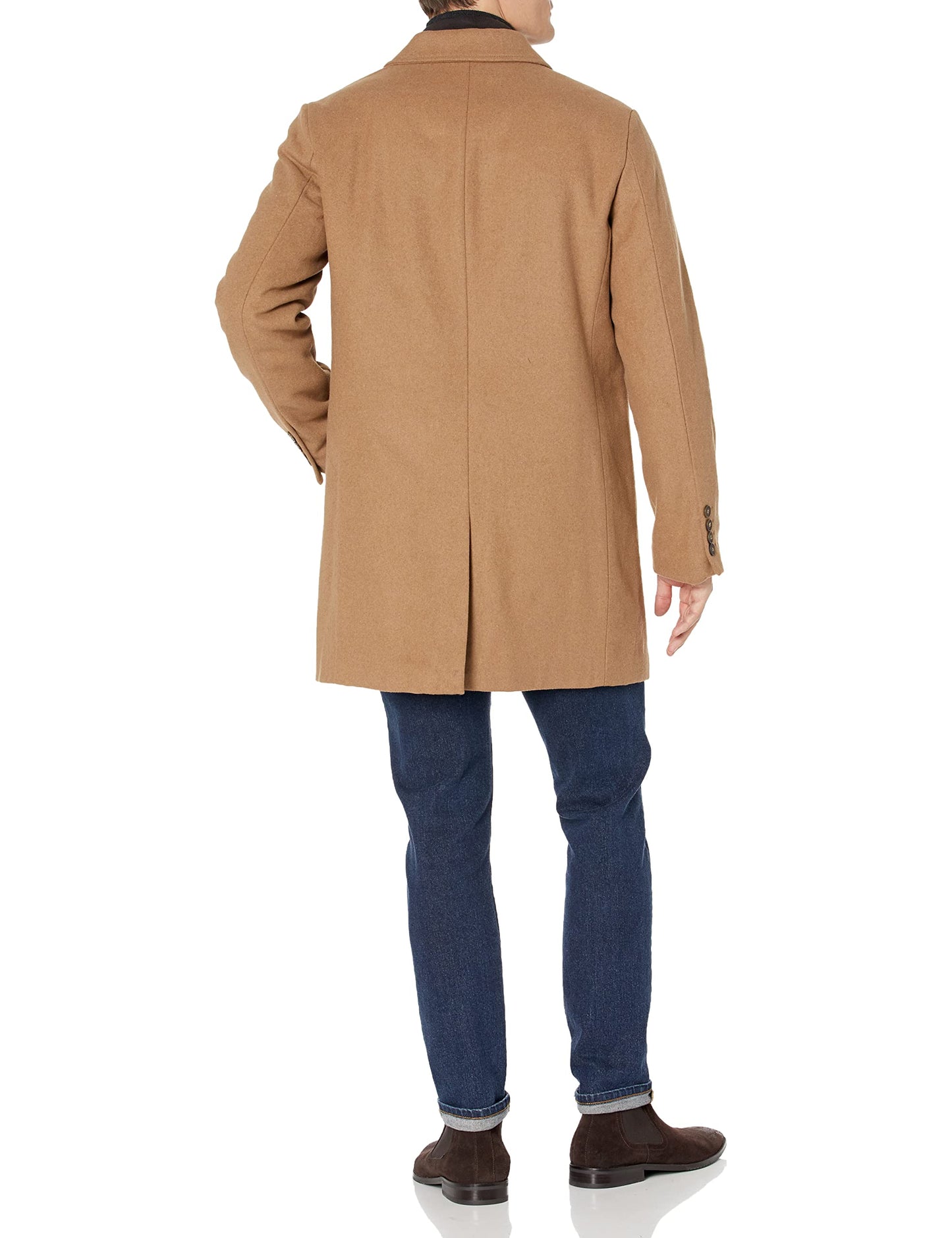 Dockers Men's Henry Wool Blend Top Coat (Regular and Big & Tall Sizes), Camel, 4XT