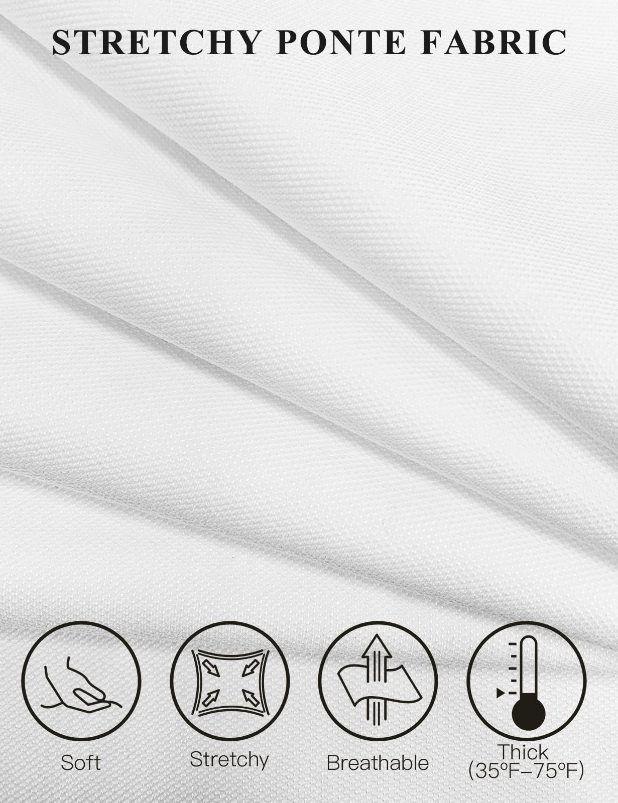 Tapata Women's 28''/30''/32''/34'' Stretchy Bootcut Dress Pants with Pockets Tall, Petite, Regular for Office Work Business 34", White, XXL