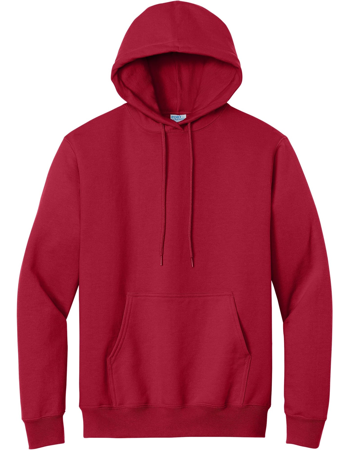 Port & Co TALL Essential Fleece Pullover Hooded Sweatshirt-PC90HT-4XLT-Red