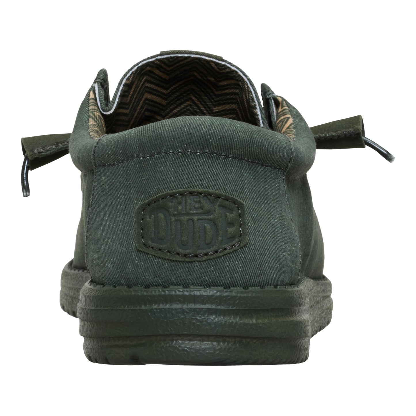 HEYDUDE Wally Stretch Canvas Deep Green Size 14, Men’s Shoes, Slip-on Loafers, Comfortable & Light-Weight