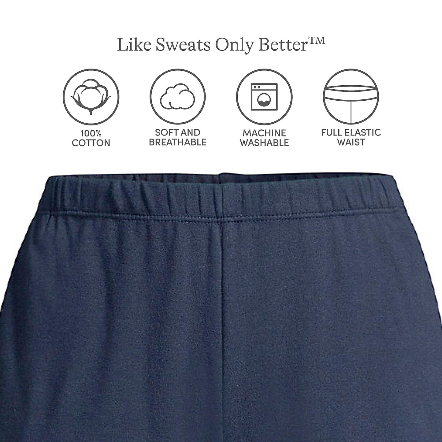 Lands' End Women s Sport Knit Pants Radiant Navy Tall Medium