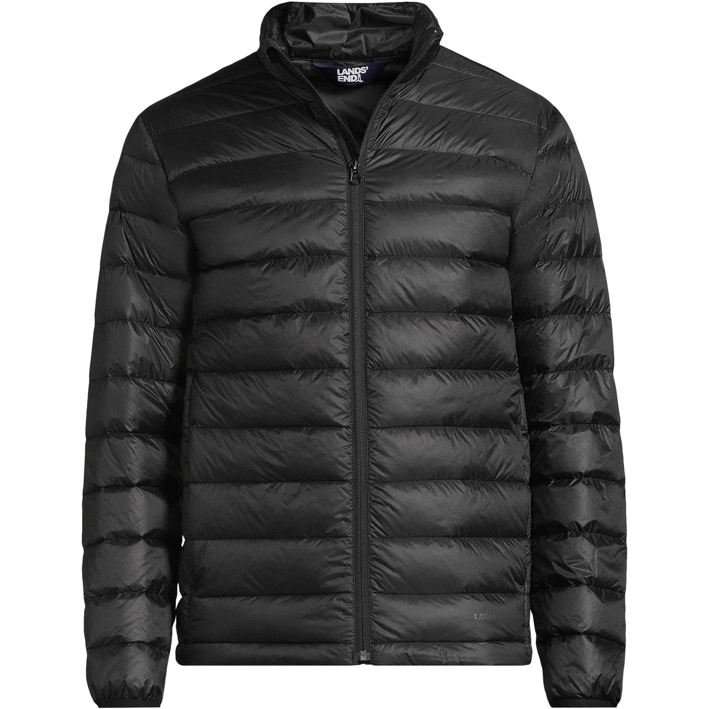 Lands' End Mens Wanderweight Down Jacket Black Tall X-Large
