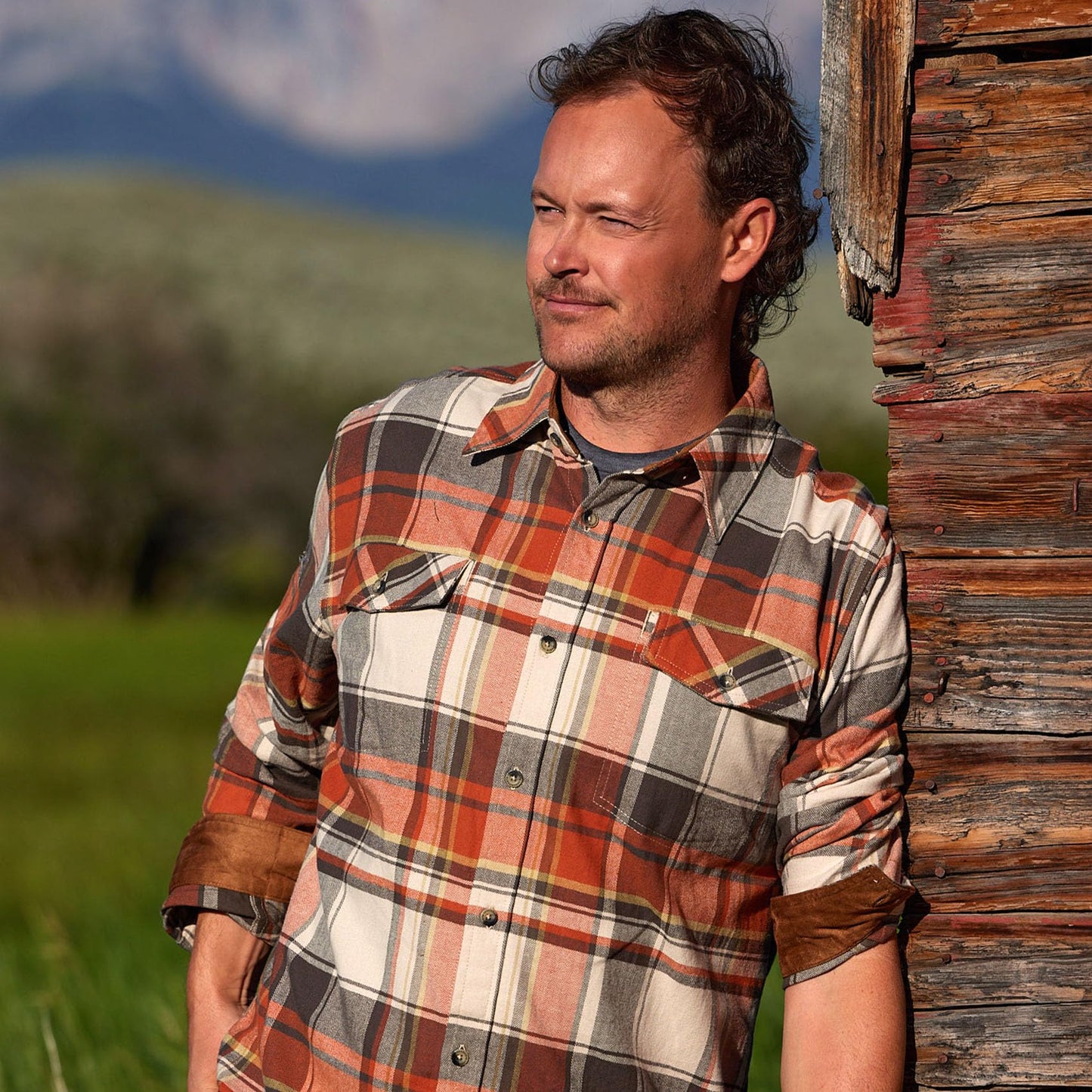 Legendary Whitetails Men's Big Flannel Shirt Long Sleeve Button Down Relaxed Fit, Dark Horizon Plaid, Large Tall