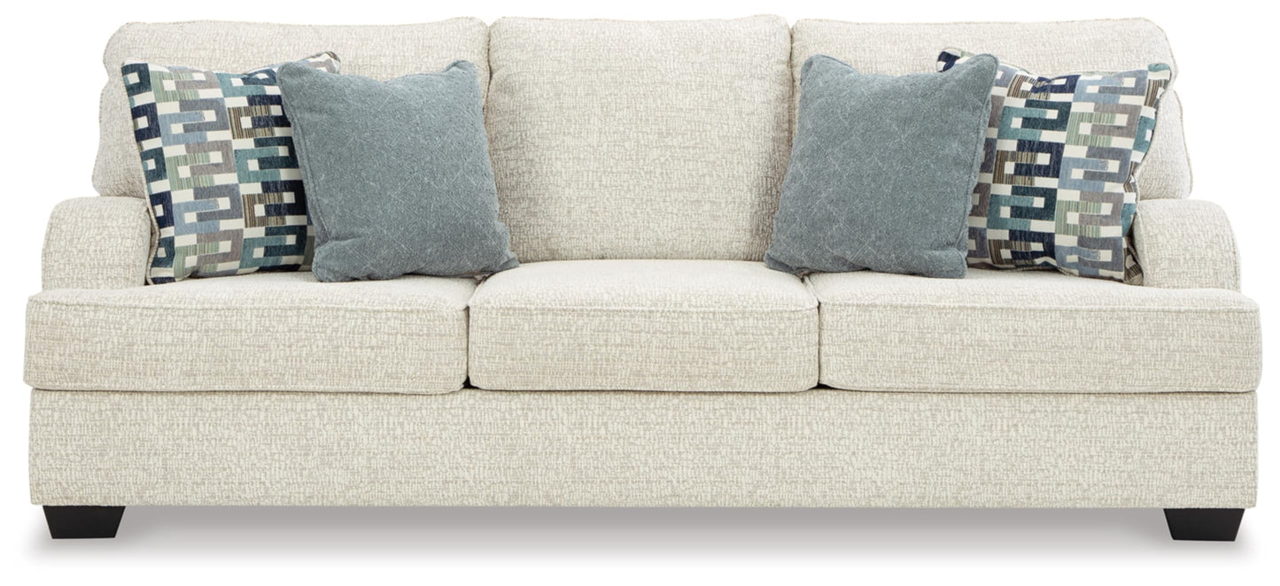 Signature Design by Ashley Valerano Casual Sofa for Living Room, Beige