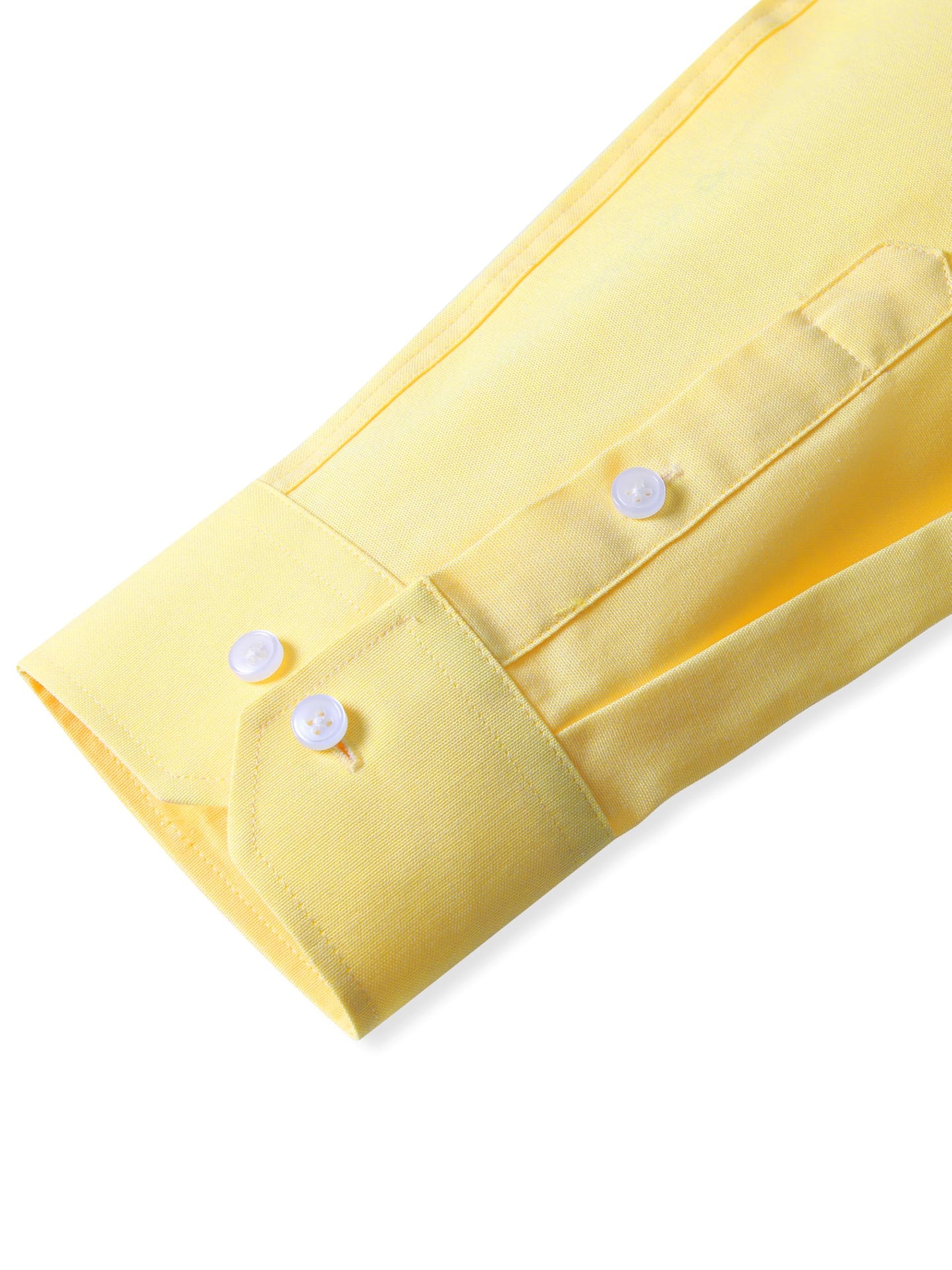 GIANZEN Light Pastel Yellow Shirt Men Button Up Long Sleeve Collared Shirts for Oxford Mens Down Men's Dress Business Casual Light Yellow Size XXL Tall