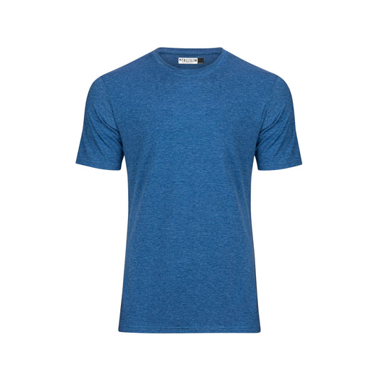 TallSlim Men's Tall Slim-Fit Short Sleeve Crewneck T-Shirt - Extra Long, Slim Fit, Preshrunk Easy Care, Royal Blue, Large